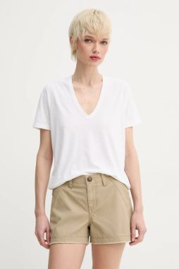 Tričko s prímesou ľanu ZADIG&VOLTAIRE dámske, béžová farba, JWTS02726