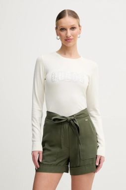 Sveter Guess PARIS dámsky, béžová farba, tenký, W5GR18 Z2NQ2