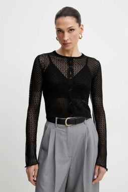 Kardigán Pinko dámsky, čierna farba, tenký, 104640 A2EB
