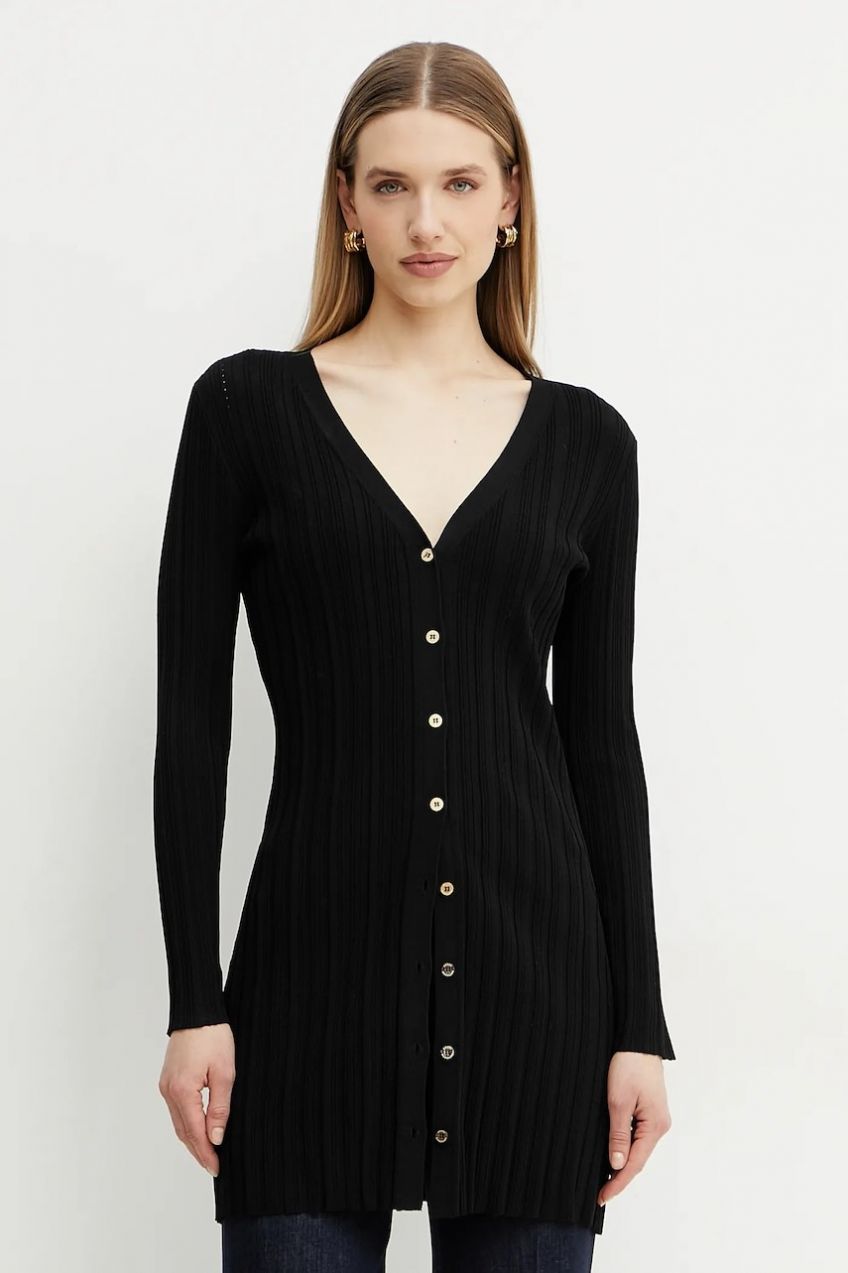 Kardigán Marciano by Guess GIADA dámsky, čierna farba, tenký, 5GGR05 5874Z