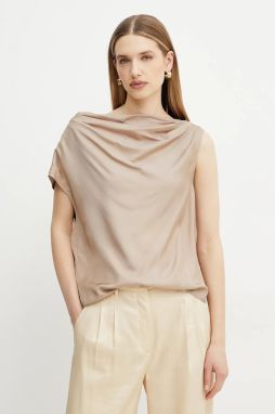 Blúzka Marciano by Guess DORIAN dámska, béžová farba, jednofarebná, 5GGH20 7309A