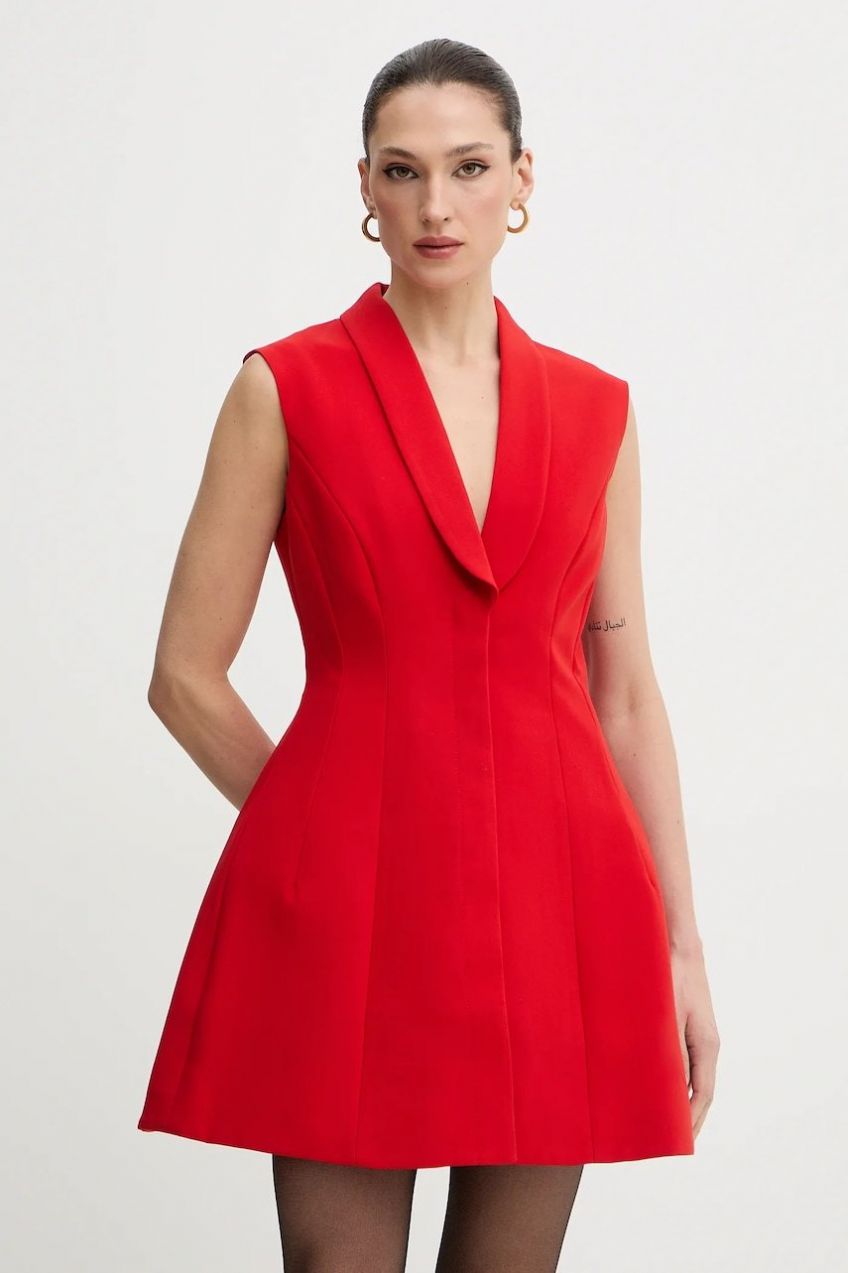 Šaty Bardot biela farba, mini, áčkový strih, 59724DB