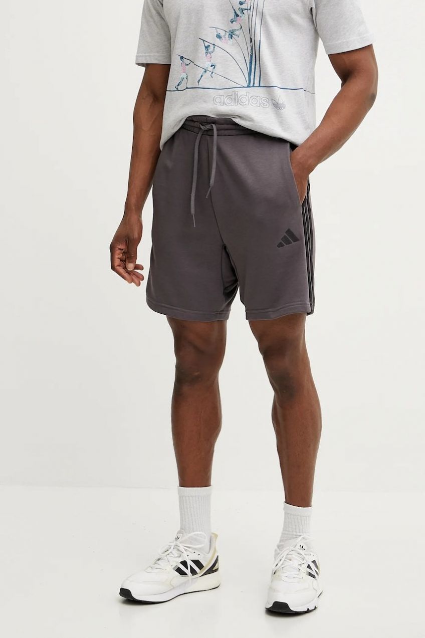 Šortky adidas Essentials pánske, fialová farba, JE6422