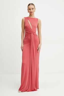 Šaty Marciano by Guess ALVA ružová farba, maxi, rovný strih, 5GGK40 6259A