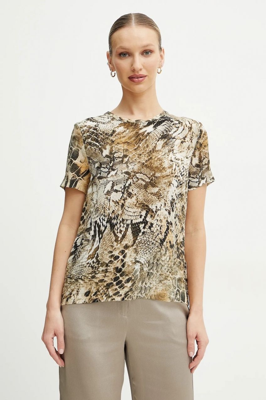 Hodvábna blúzka Marciano by Guess TATJANA zelená farba, vzorované, 5GGH36 7320A