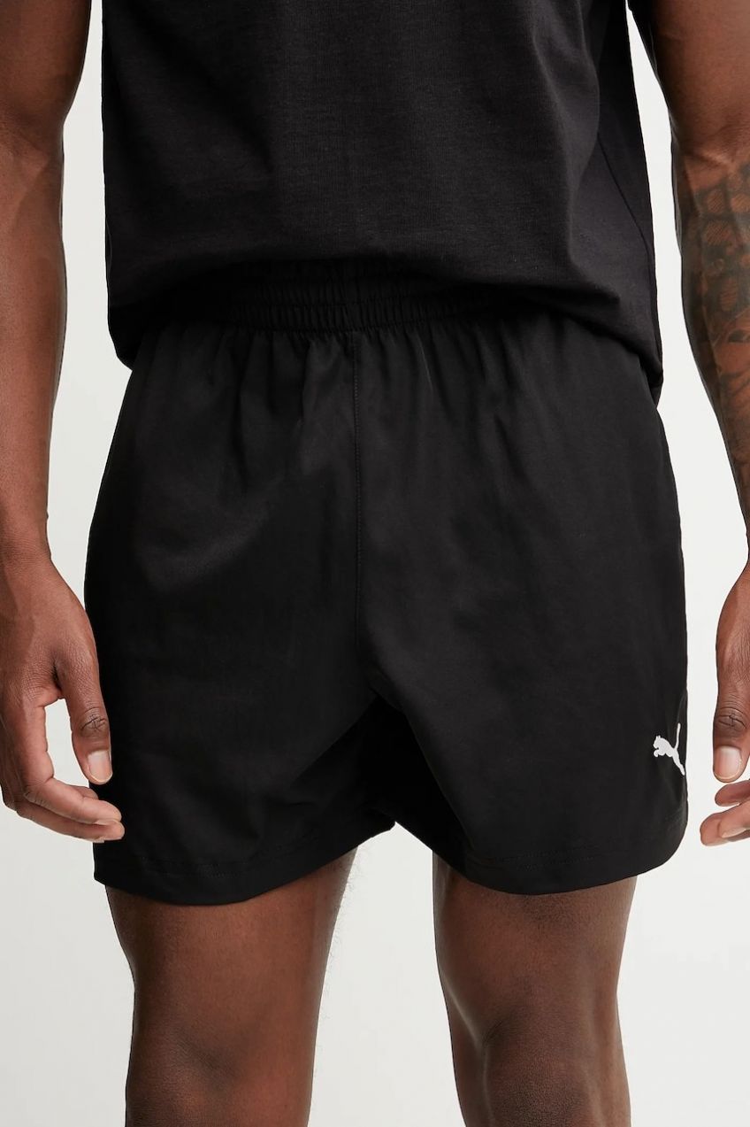 Šortky Puma Essential Woven čierna farba, 682602