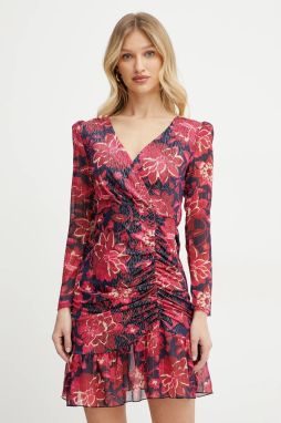 Šaty Morgan RPETAL tmavomodrá farba, mini, rovný strih, RPETAL