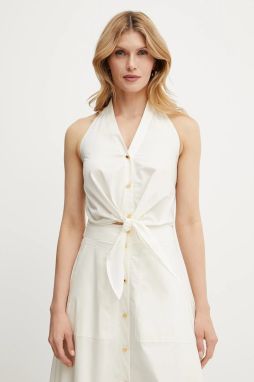 Bavlnený top Marciano by Guess PAT béžová farba, 5GGH30 7315A