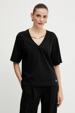 Bavlnené tričko Marciano by Guess CHRISSY dámske, čierna farba, 5GGI03 6298A