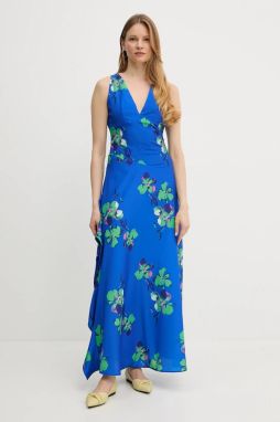 Šaty Morgan RENZO.F fialová farba, maxi, áčkový strih, RENZO.F