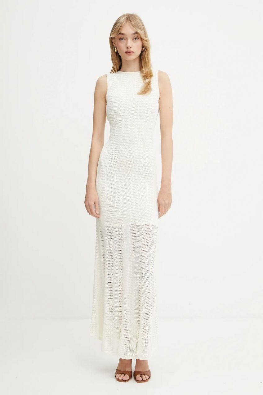 Šaty Marciano by Guess EMMA béžová farba, maxi, priliehavé, 5GGT44 5869Z