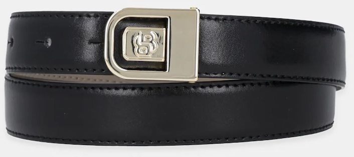 Kožený opasok BOSS B_Icon_Frm_Sr25_pp čierna farba, 50548522