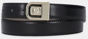 Kožený opasok BOSS B_Icon_Frm_Sr25_pp čierna farba, 50548522