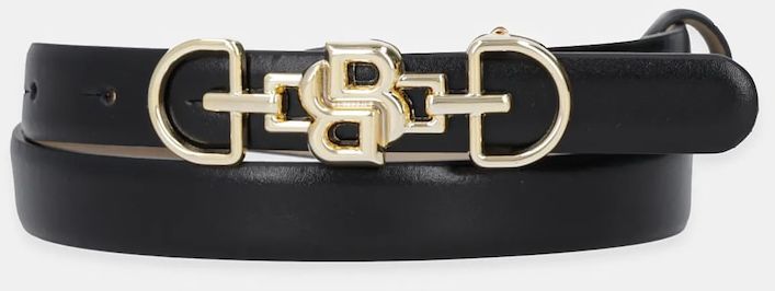 Kožený opasok BOSS B_Icon_Ch-G_Sz20 čierna farba, 50548623