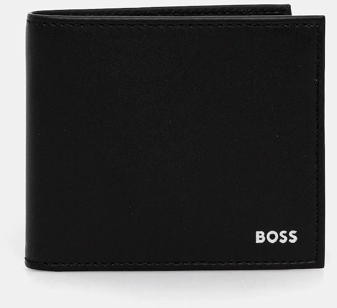 Kožená peňaženka BOSS Randy_4cc coin čierna farba, 50546152