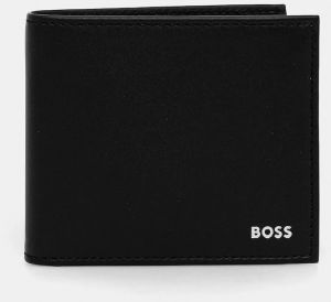 Kožená peňaženka BOSS Randy_4cc coin čierna farba, 50546152