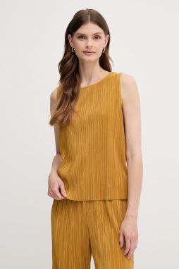 Blúzka Calvin Klein žltá farba, jednofarebná, LV044A212G