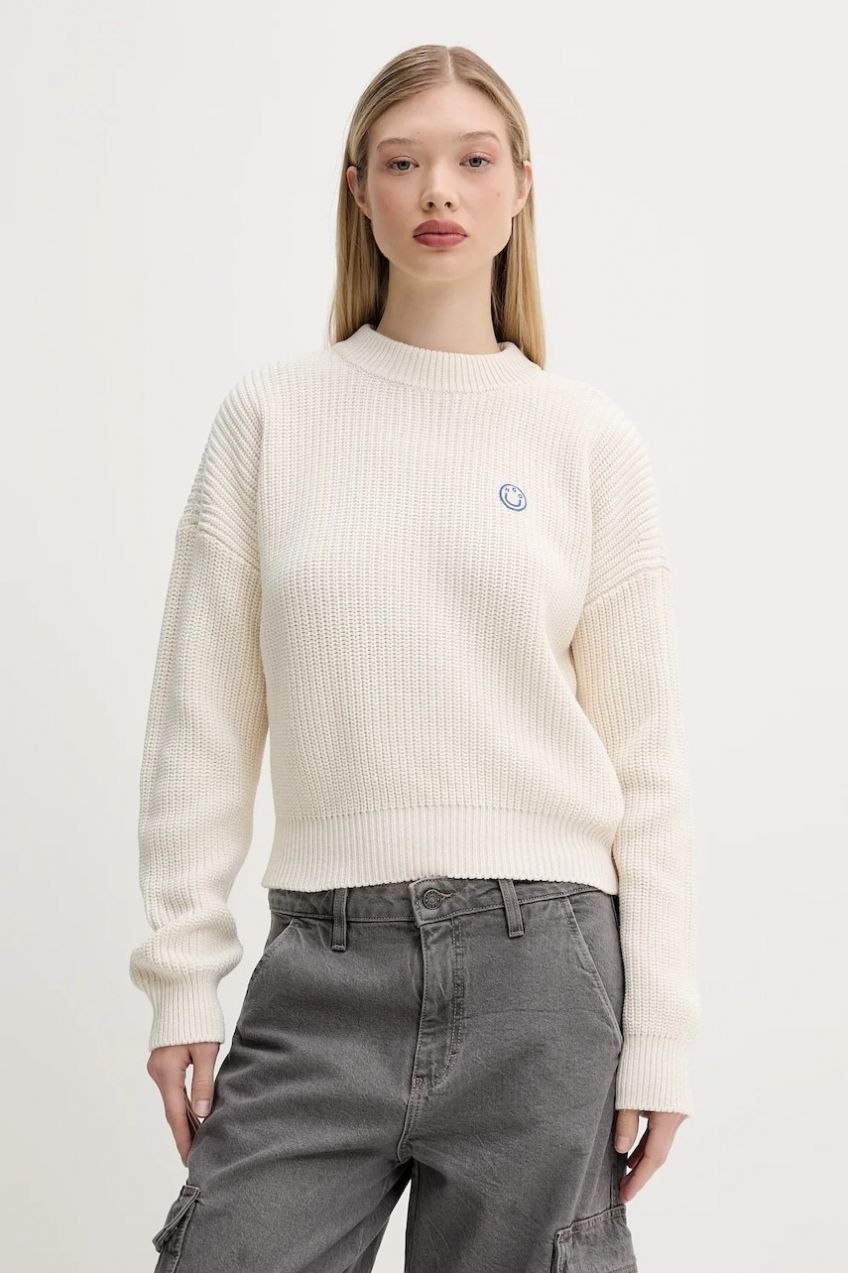 Sveter Hugo Blue Slogery_B béžová farba, 50530283