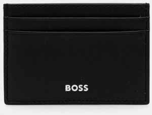 Kožené puzdro na karty BOSS Randy_Cardholder čierna farba, 50546166