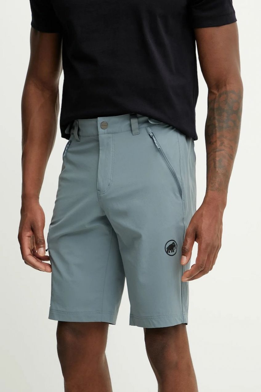 Turistické šortky Mammut Runbold IV šedá farba, 1023-01190