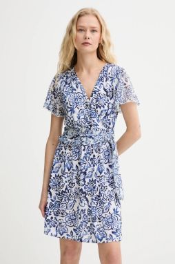 Šaty Morgan biela farba, mini, rovný strih, RNINA