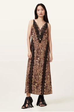 Šaty AllSaints MELIA viac farieb, maxi, áčkový strih, W103DC
