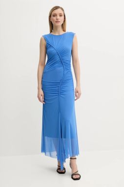 Šaty Gestuz fialová farba, maxi, priliehavé, 10910318