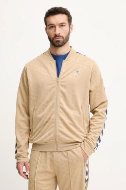 Mikina Hummel zelená farba, vzorovaná, 227580