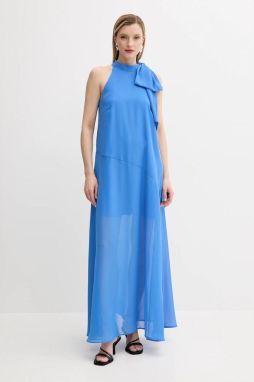 Šaty Gestuz fialová farba, maxi, áčkový strih, 10910220