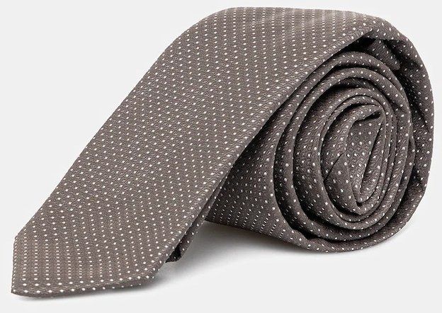 Hodvábna kravata HUGO Tie cm 6 hnedá farba, 50545444