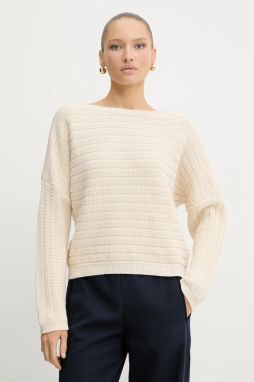 Sveter BOSS Fleminda béžová farba, 50543049