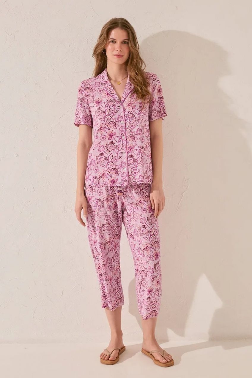 Pyžamo women'secret dámske, fialová farba, 4859418