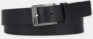 Kožený opasok HUGO Grover_Sz35 čierna farba, 50548366