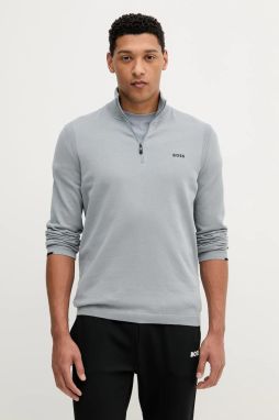 Bavlnený sveter BOSS Green K_Ever-X QZ ľahké, s rolákom, 50541965