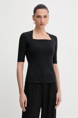 Tričko BOSS Egamma dámske, čierna farba, 50541894