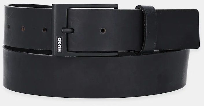 Kožený opasok HUGO Gaben-dp_Sz35 čierna farba, 50548339