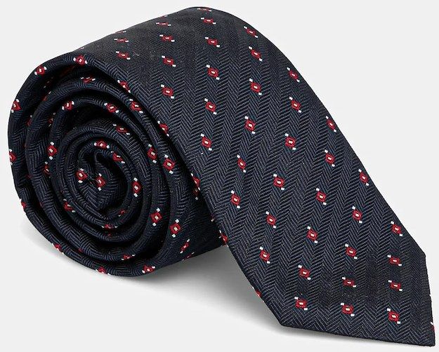 Hodvábna kravata HUGO Tie cm 6 tmavomodrá farba, 50545460