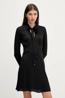 Šaty HUGO Kinge-1 čierna farba, mini, áčkový strih, 50542307