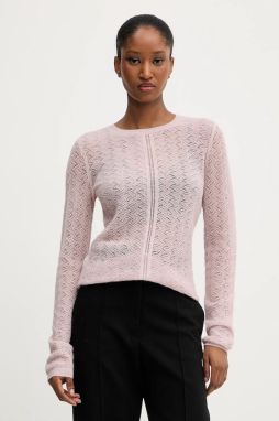 Sveter s prímesou vlny BOSS Orange C_Fasilea ružová farba, ľahký, 50543960