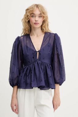 Blúzka Stine Goya fialová farba, jednofarebná, SG-PF25-T062-1608