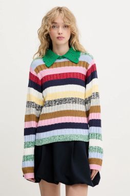 Sveter Stine Goya zelená farba, SG-PF25-K033-2386