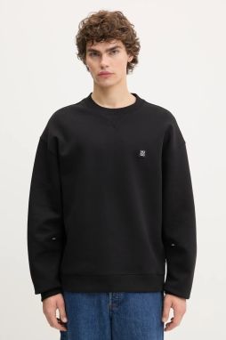 Mikina HUGO Dargencrew čierna farba, jednofarebná, 50542593