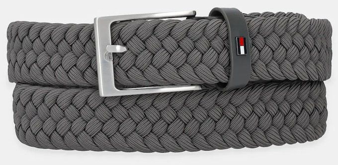 Opasok Tommy Hilfiger šedá farba, AM0AM13570