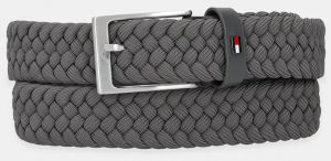 Opasok Tommy Hilfiger šedá farba, AM0AM13570