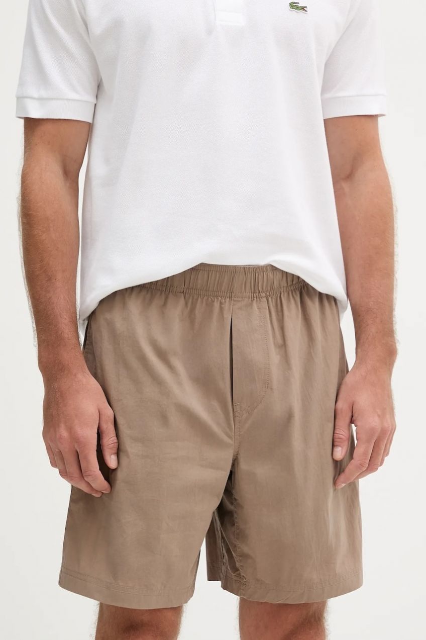 Bavlnené šortky Calvin Klein Jeans hnedá farba, J30J327375