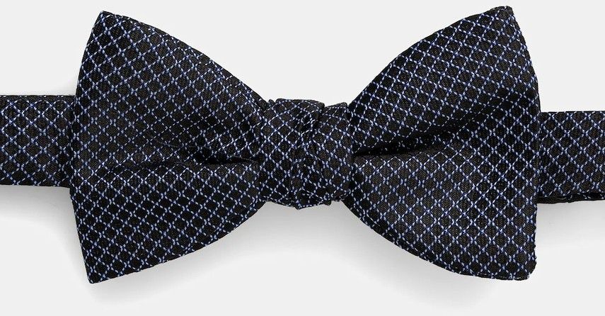 Hodvábny motýlik HUGO Bow tie dressy tmavomodrá farba, 50545445