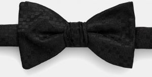 Hodvábny motýlik HUGO Bow tie dressy čierna farba, 50545446