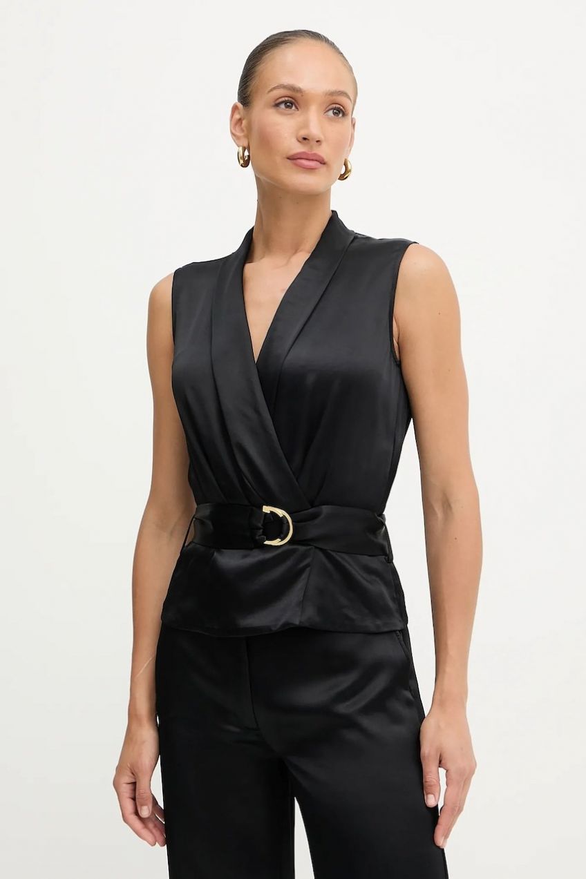 Blúzka Marciano by Guess IVA čierna farba, jednofarebná, 5YGH15 7350A