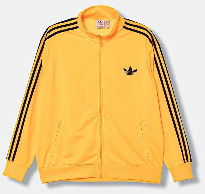 Mikina adidas Originals Firebird oranžová farba, s nášivkou, JX7862