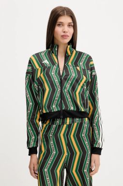 Mikina adidas x Farm Rio čierna farba, vzorovaná, JL8618